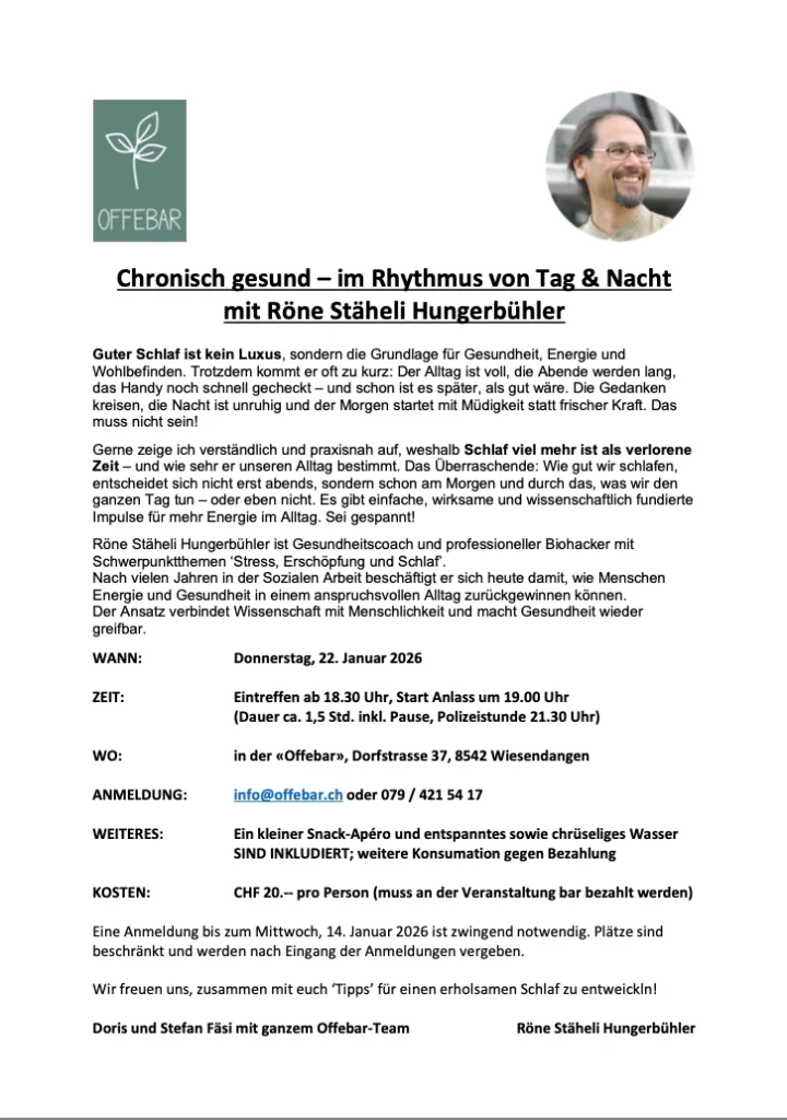 Bild des Flyers zum Anlass